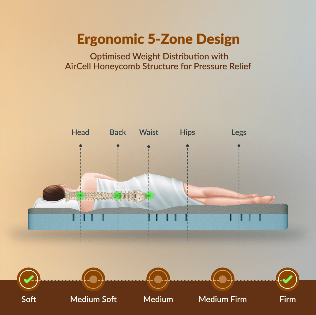 Buy SleepyHug AirCell Ortho Dual Comfort Plus | Orthopedic Mattress The New AirCell Series