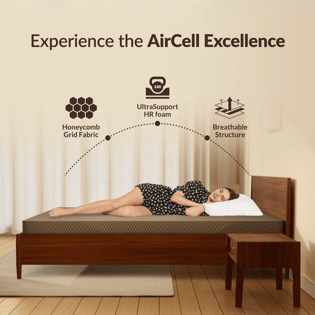 Buy SleepyHug Ortho SpineX Plus | Foam Mattress | Beige The New AirCell Series
