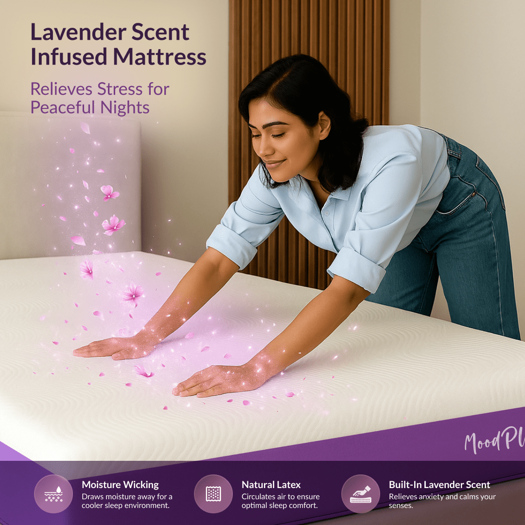 Buy SleepyHug MoodPlay Fresh Latex Mattress | Lavender The New AirCell Series