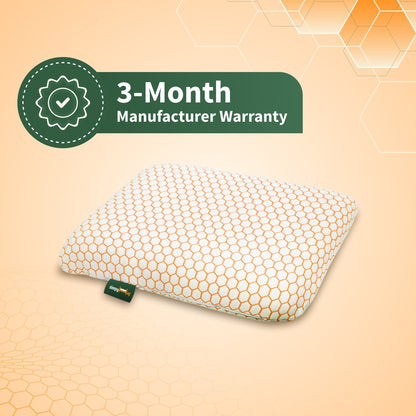 Buy SleepyHug Copy of SleepyHug Cool Gel Infused Memory Foam Orthopedic Pillow (Orange) with Removable Cover The New AirCell Series