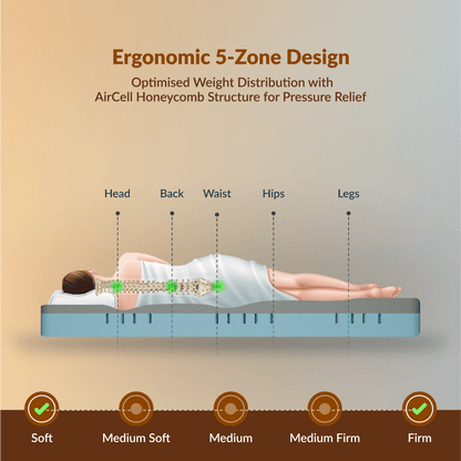 Buy SleepyHug AirCell Ortho Dual Comfort Plus | Orthopedic Mattress The New AirCell Series