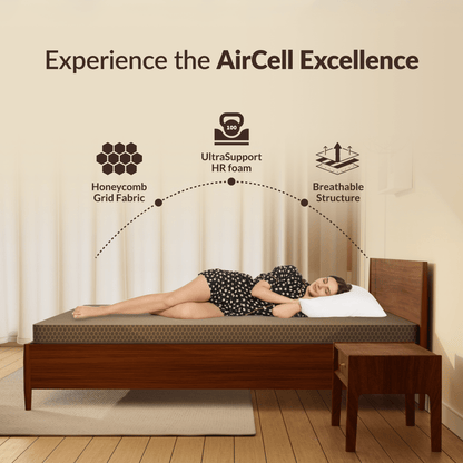 Buy SleepyHug Ortho SpineX Essentials | Foam Mattress | 3 Inch | Beige The New AirCell Series