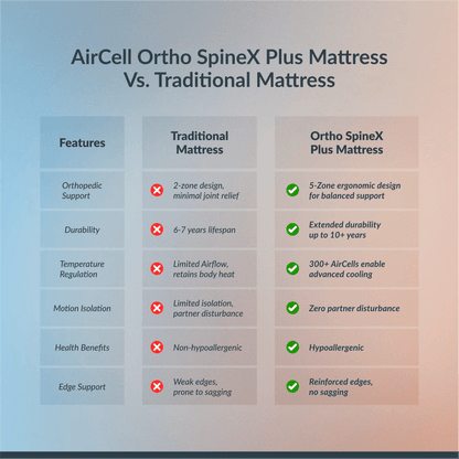 Buy SleepyHug SleepyHug Ortho SpineX Plus | Blue, 5-Years Warranty The New AirCell Series